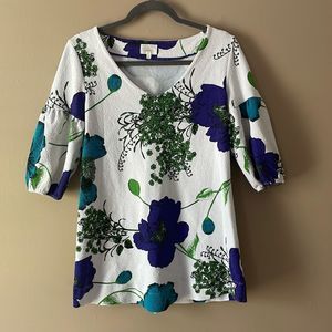 Anthropologie Deletta Floral Top M
